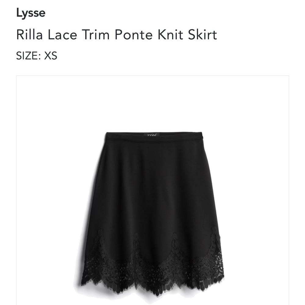 Lysse Black Midi Skirt